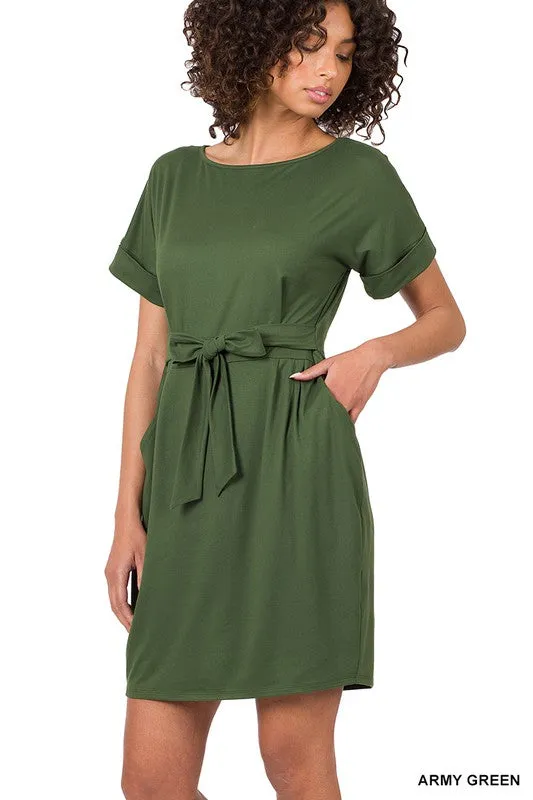 Soft Belted Dress