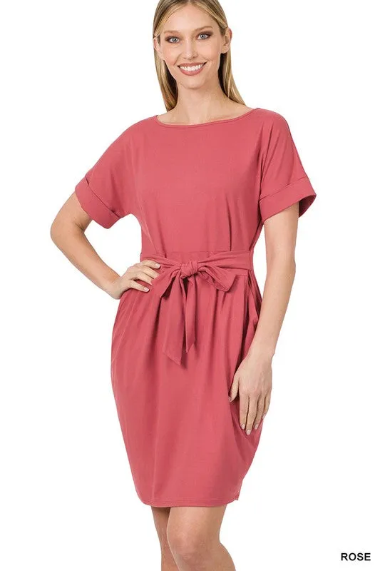 Soft Belted Dress