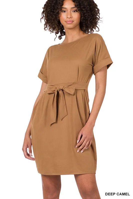 Soft Belted Dress