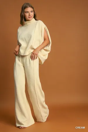 Soft Knit Pullover Poncho Set
