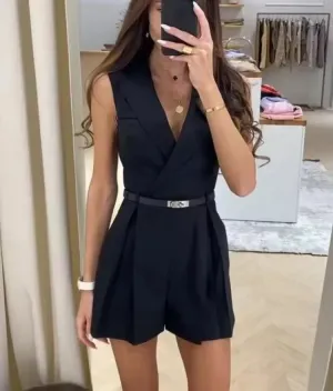 Sophia™ - Chic Sleeveless Jumpsuit