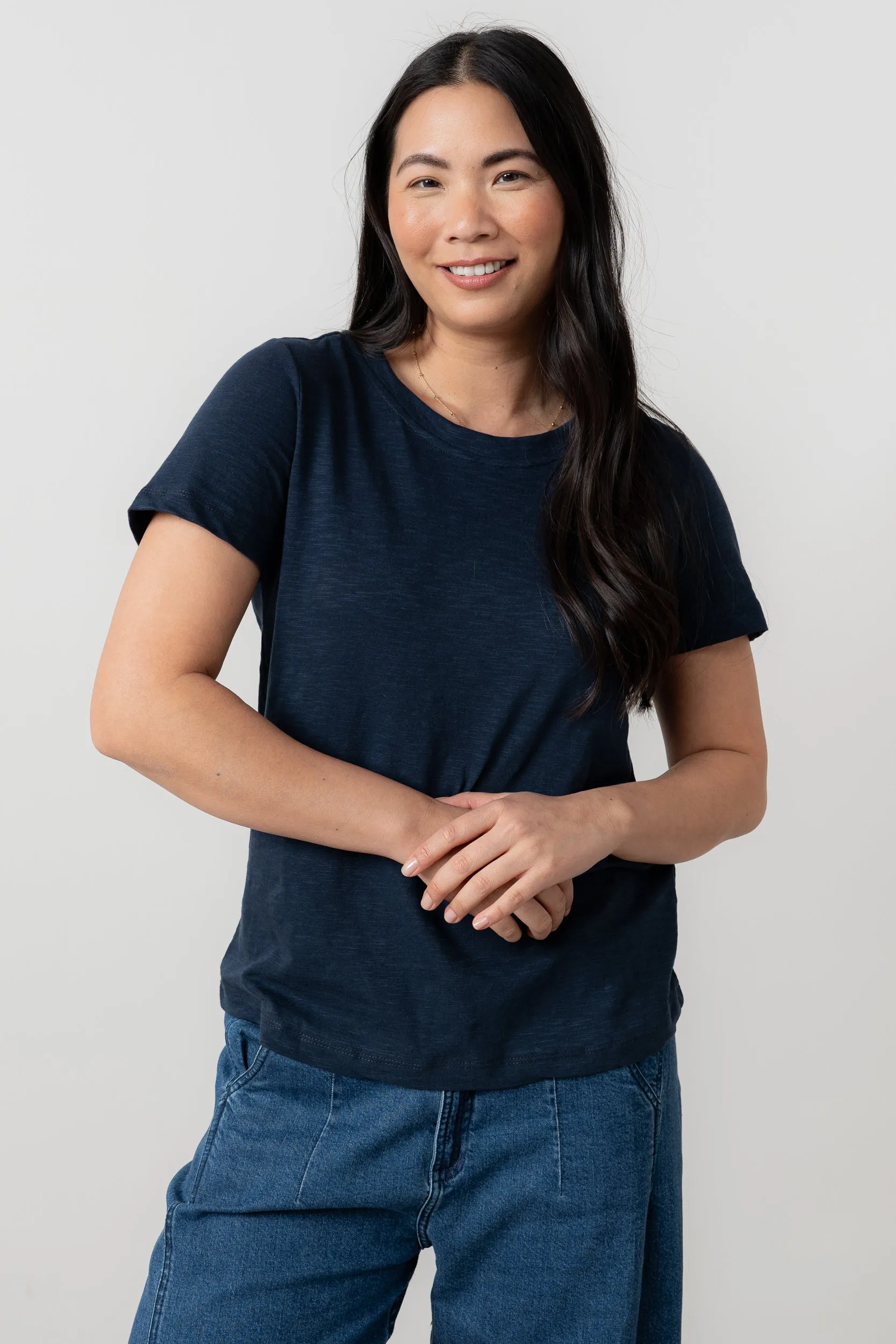 Sophia Relaxed Navy T-shirt