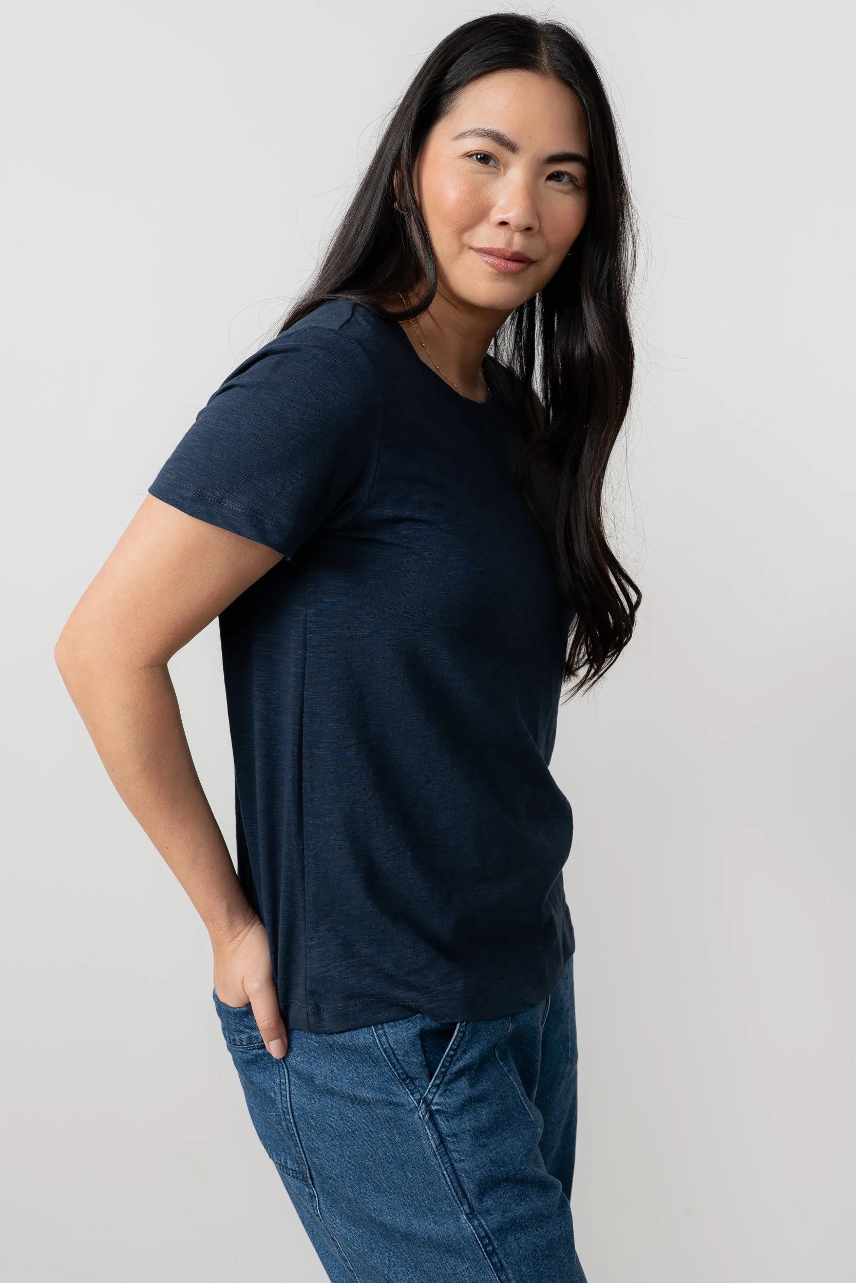 Sophia Relaxed Navy T-shirt