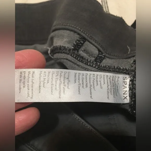 SPANX distressed skinny jeans C.