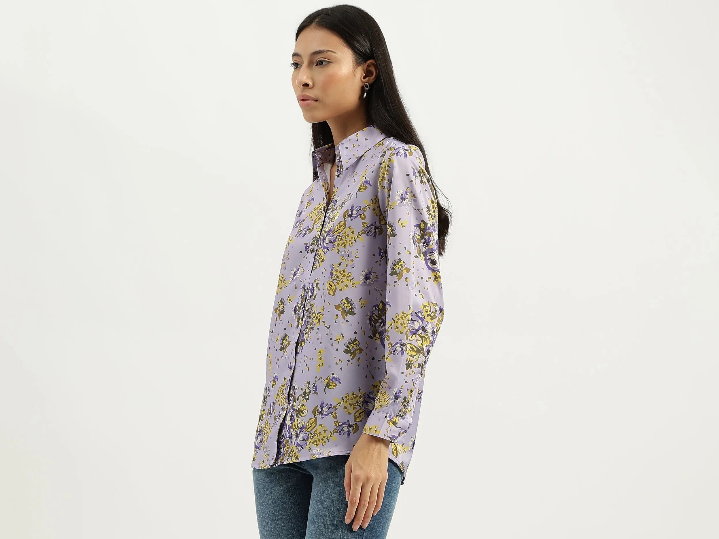 Spread Collar Printed Shirts