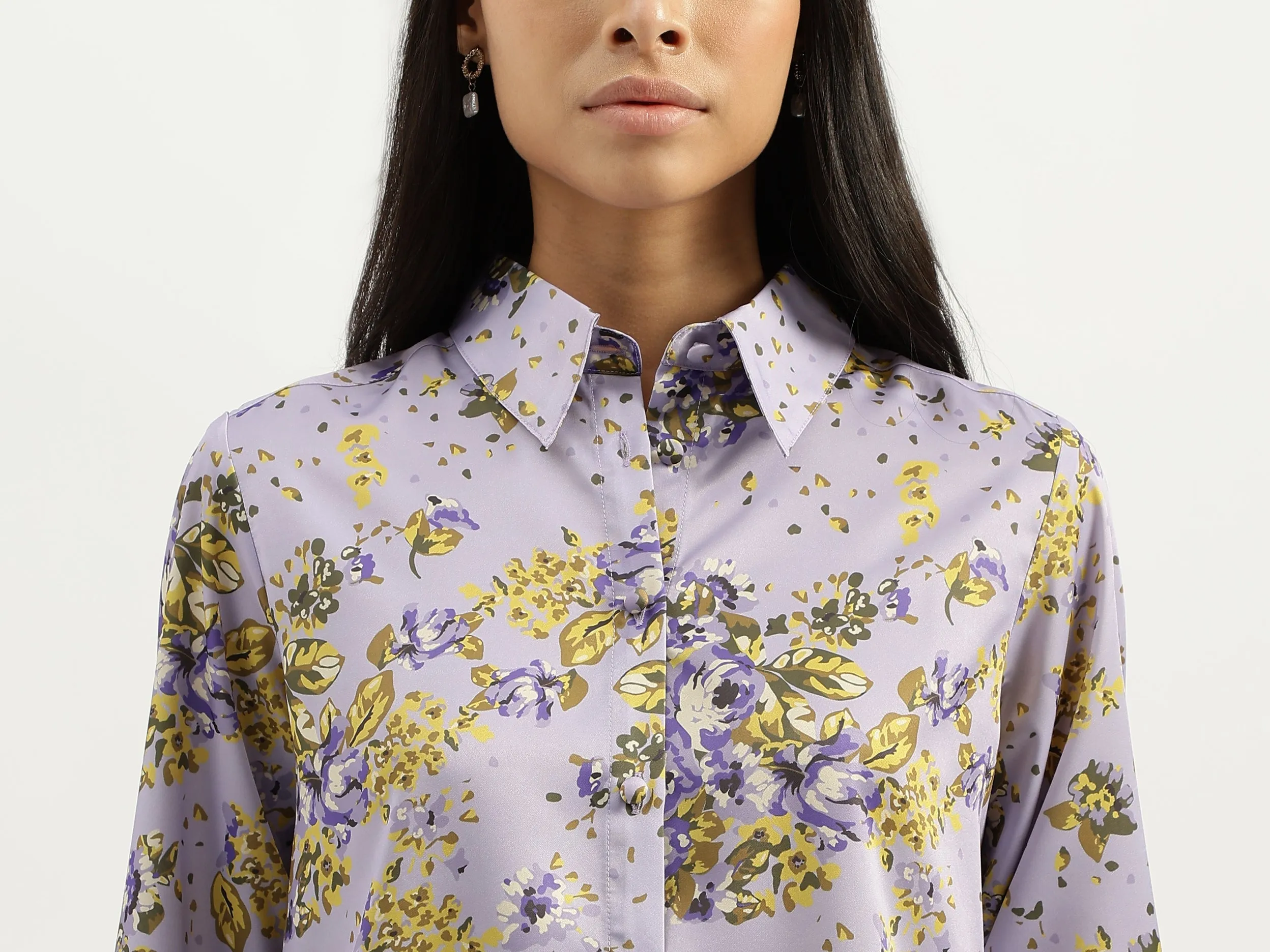 Spread Collar Printed Shirts