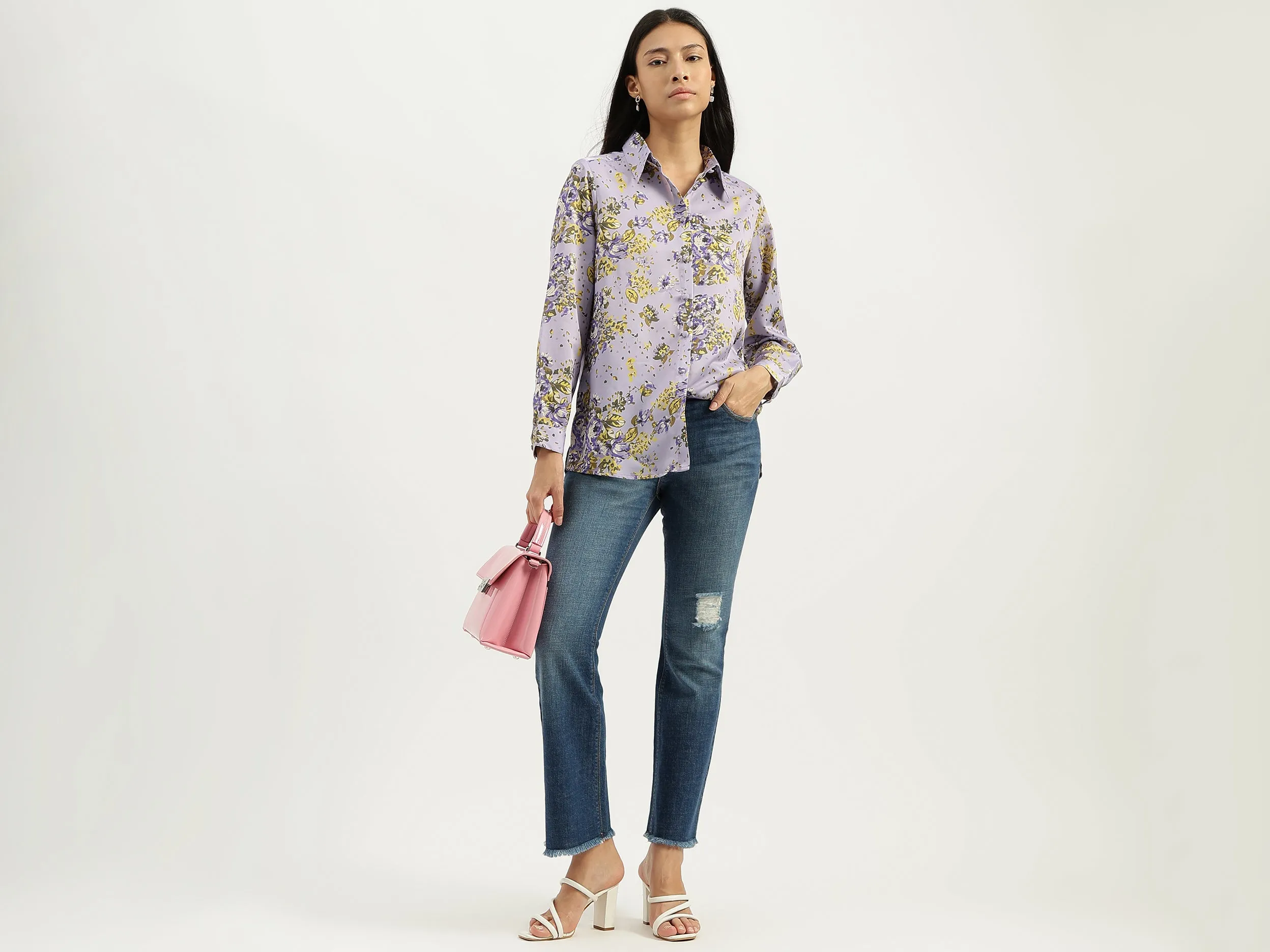 Spread Collar Printed Shirts