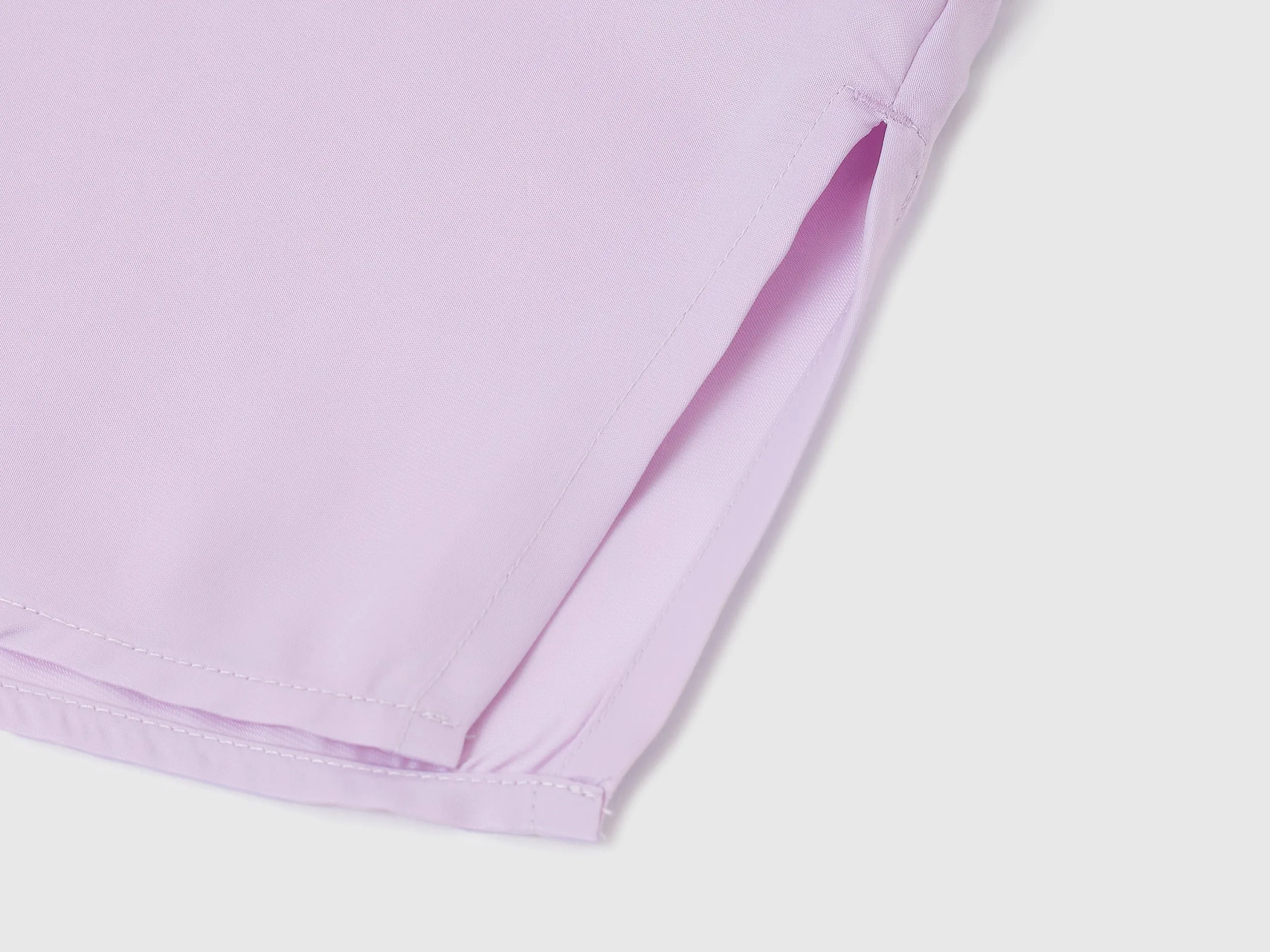 Spread Collar Solid Shirts