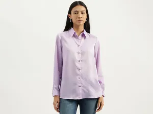 Spread Collar Solid Shirts