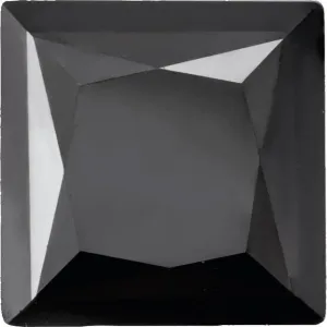 Square Diamond Faceted FAB Black Moissanite Loose Stone