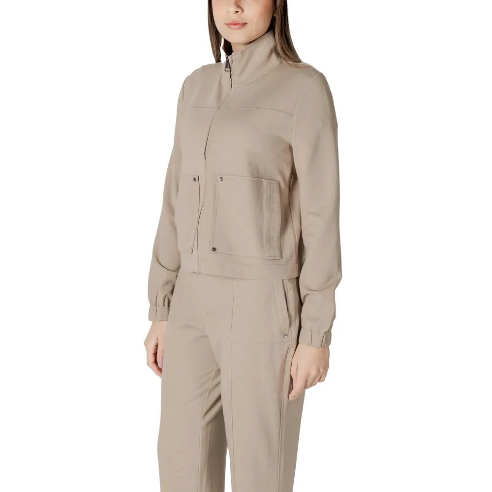 Street One Beige Viscose Jackets & Coat