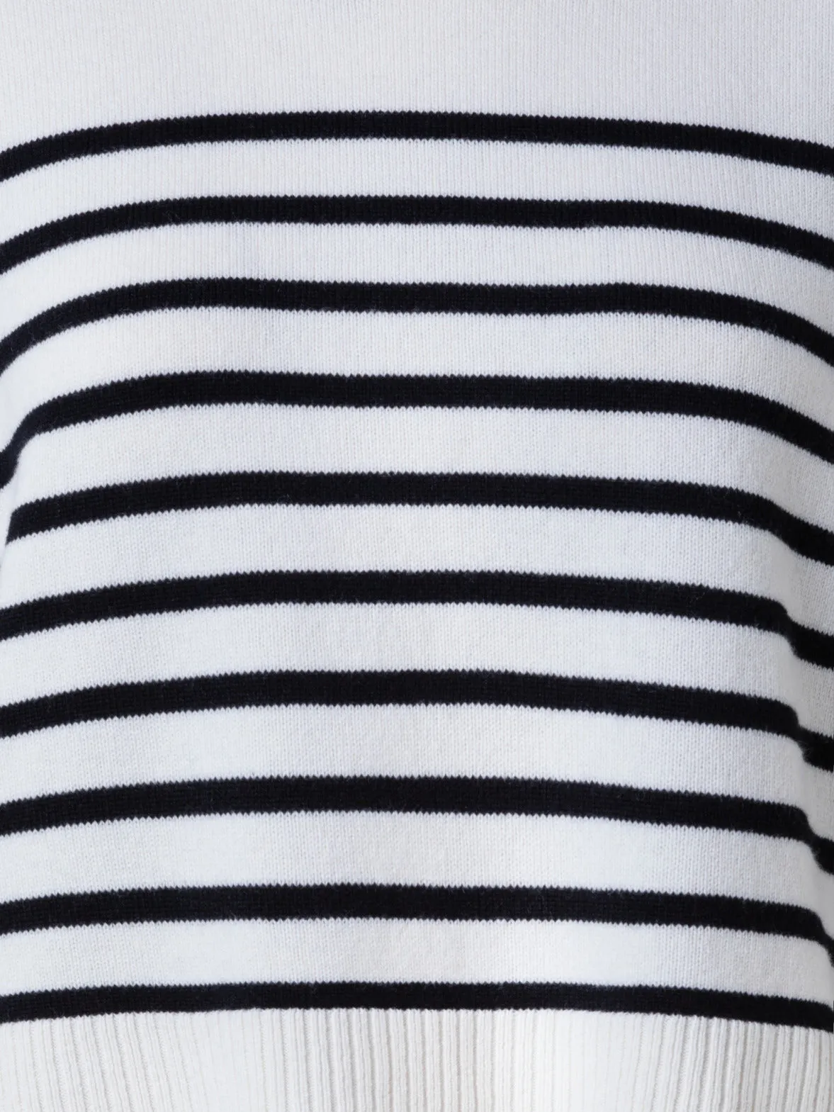 Striped Boxy Sweater in Merino Cashmere Blend