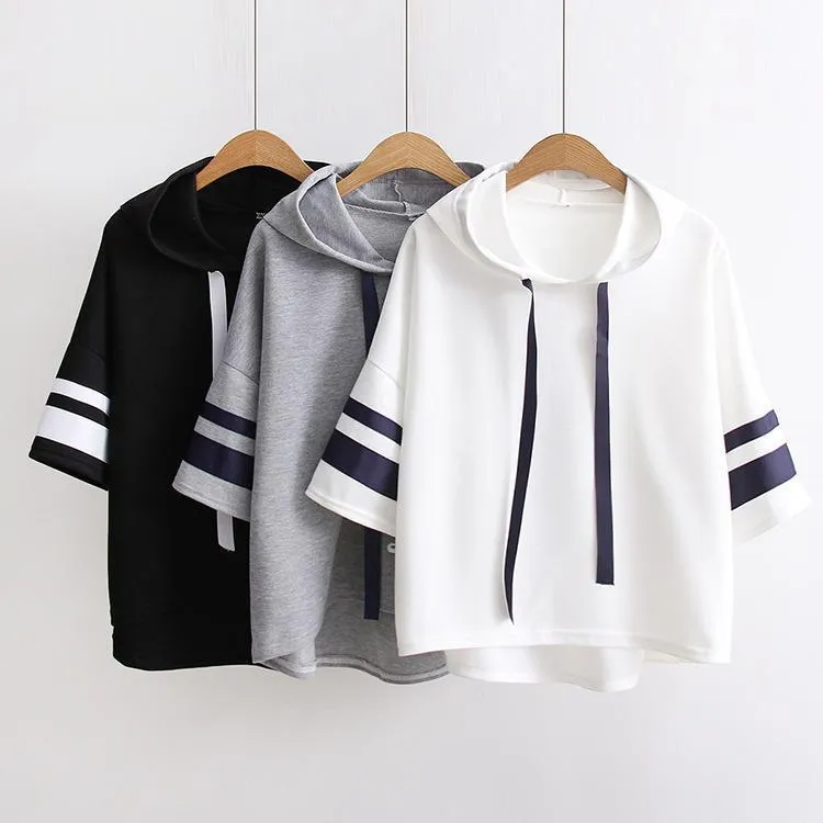 Striped Loose Hoodie
