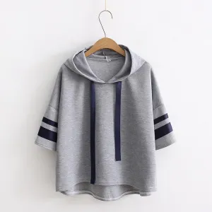 Striped Loose Hoodie