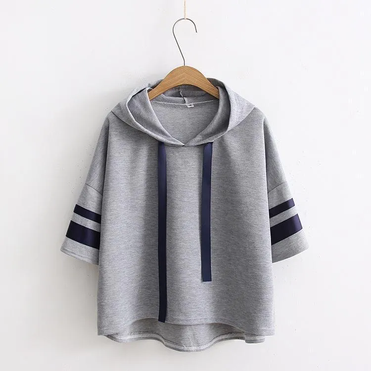Striped Loose Hoodie