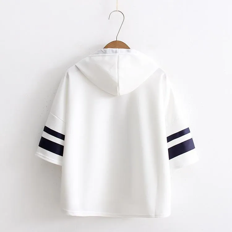 Striped Loose Hoodie