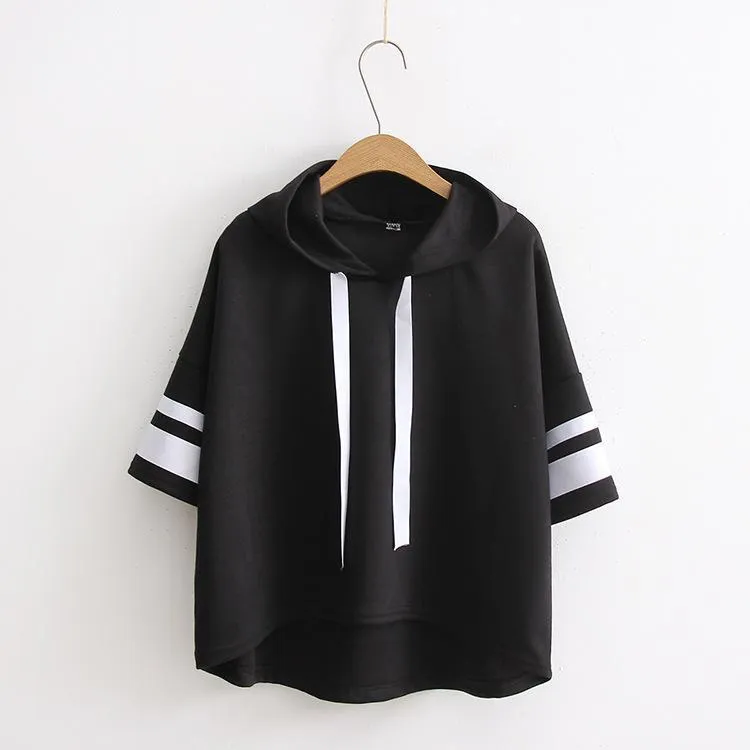 Striped Loose Hoodie