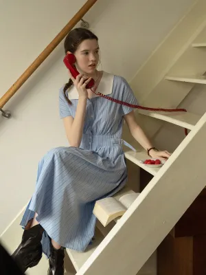 Striped Shirt Dress