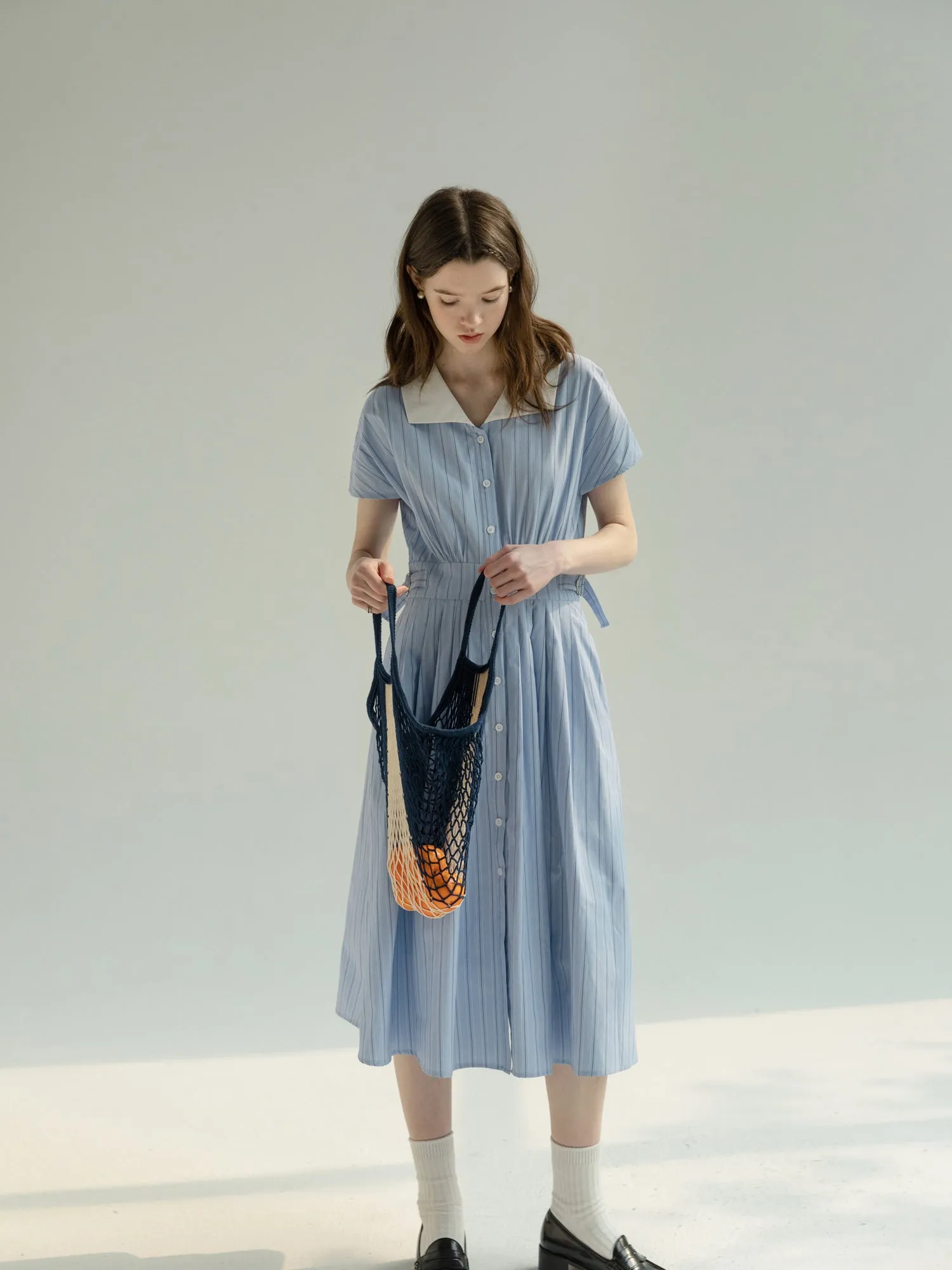 Striped Shirt Dress
