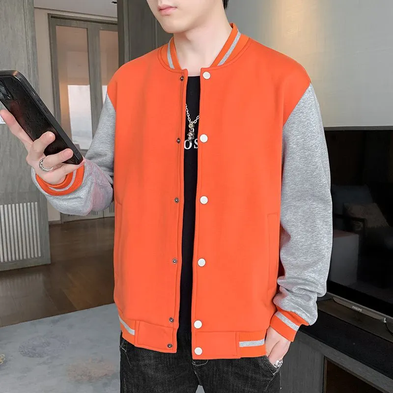 Stylish Patchwork Varsity Jacket in Breathable Material
