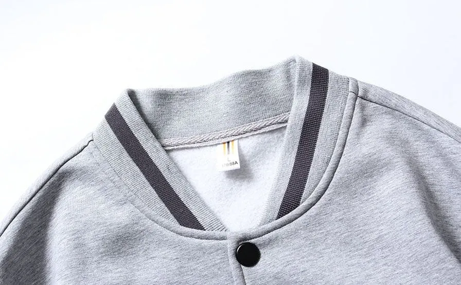 Stylish Patchwork Varsity Jacket in Breathable Material