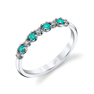 Superstars - 18K White Gold Natural Paraiba Tourmaline Ring