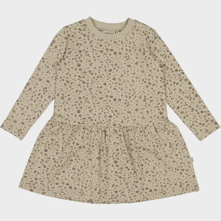 Sweat Dress Tascha in Gravel Spruce and Cone