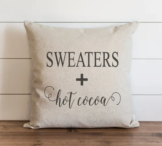 Sweaters   Hot Cocoa 20 x 20 Pillow Cover