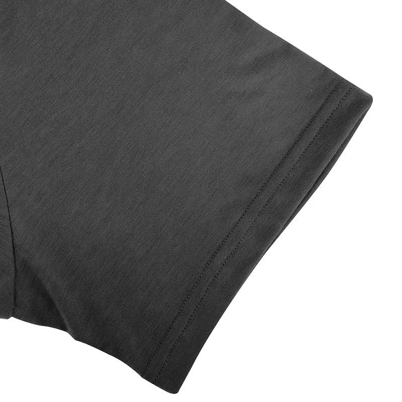T-shirt Henley pour sports de plein air vintage