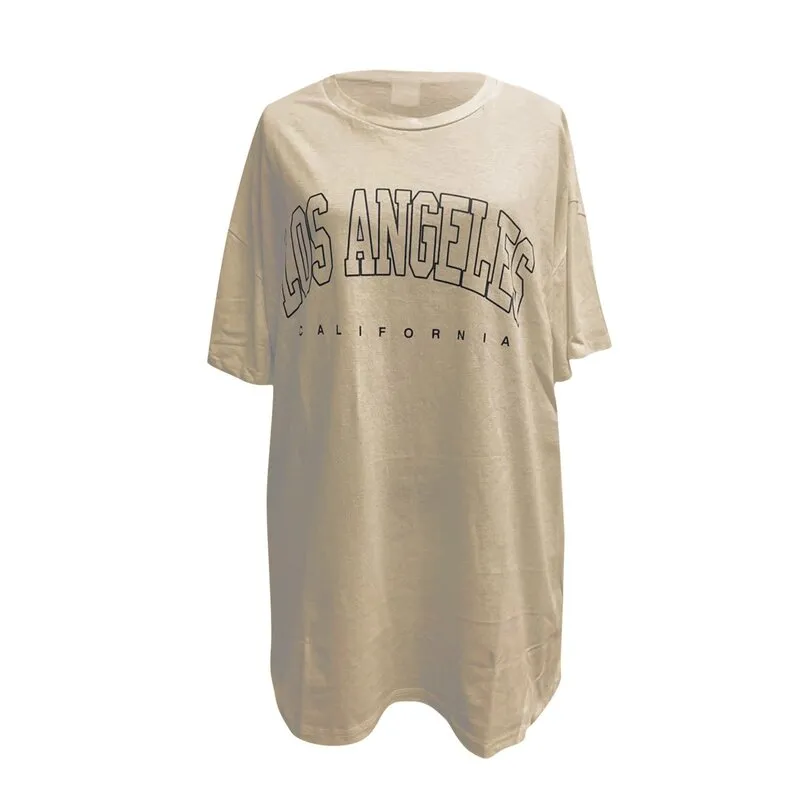 T Shirt Oversize Kaki Vintage Femme