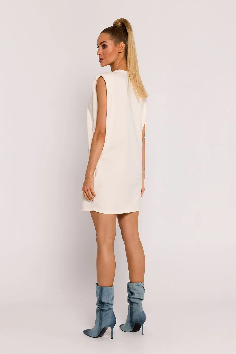 Tailored Sleeveless Mini Dress