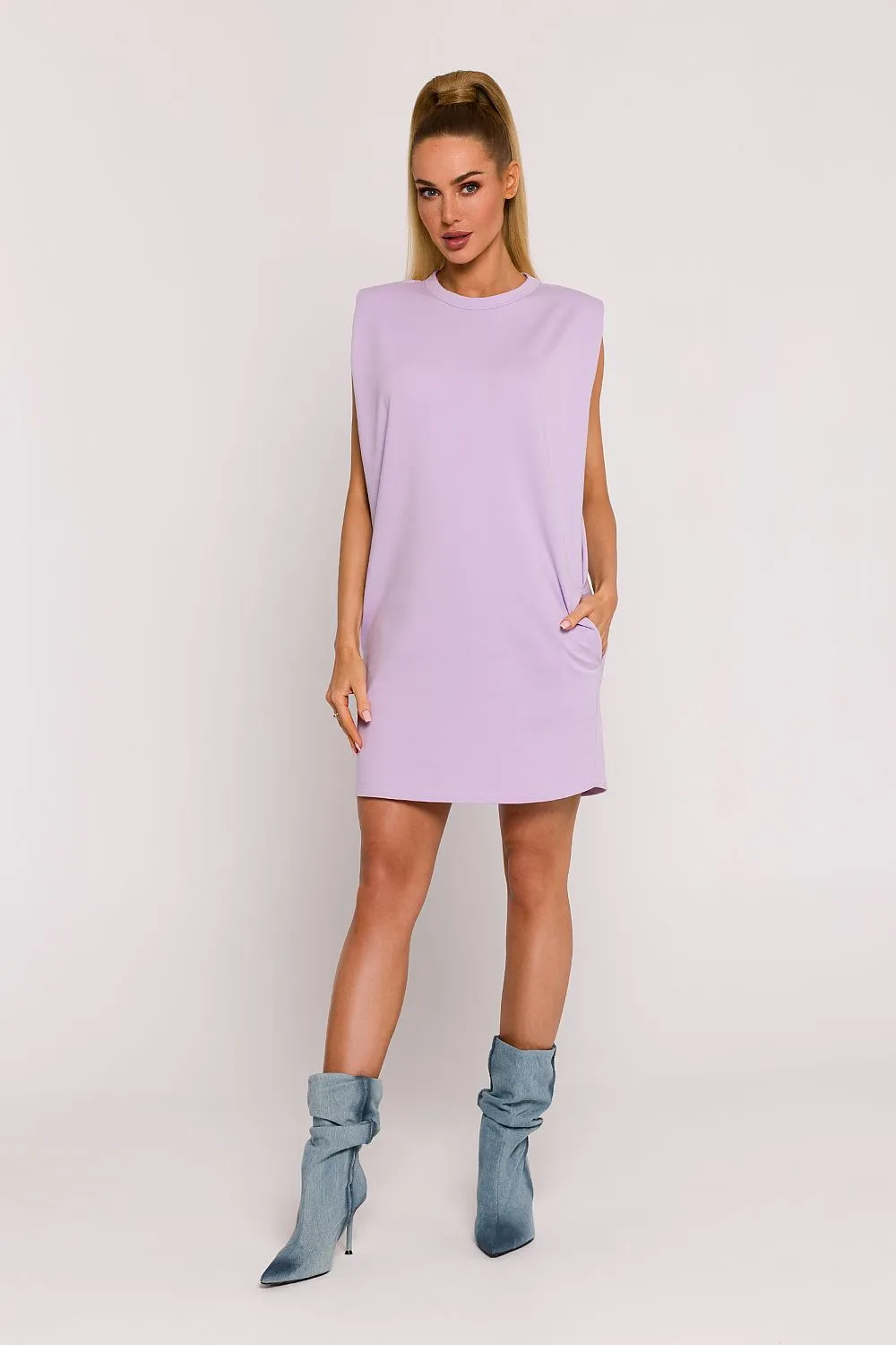 Tailored Sleeveless Mini Dress