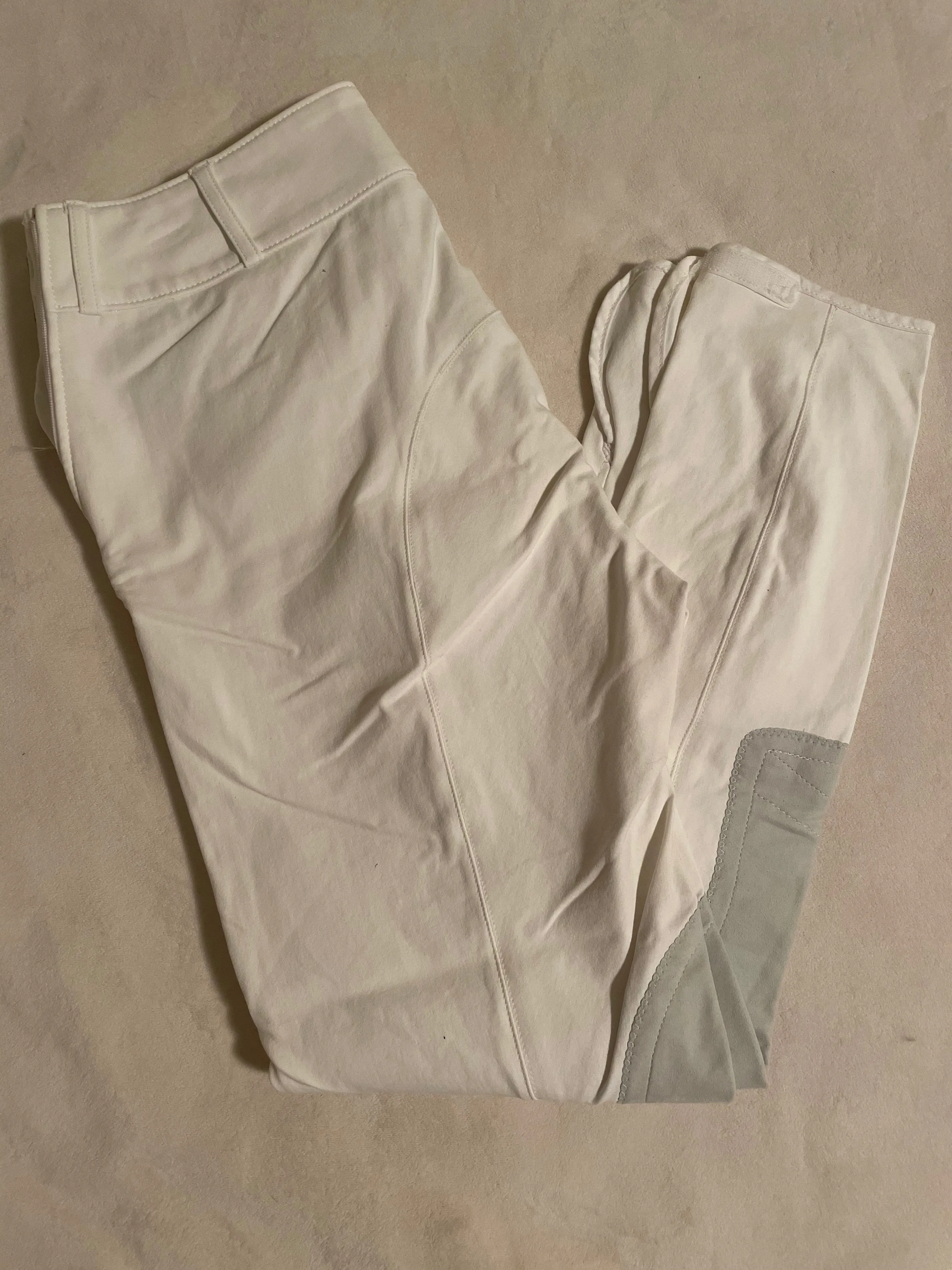 Tailored Sportsman Side Zip, Mid Rise, White/White - NWOT
