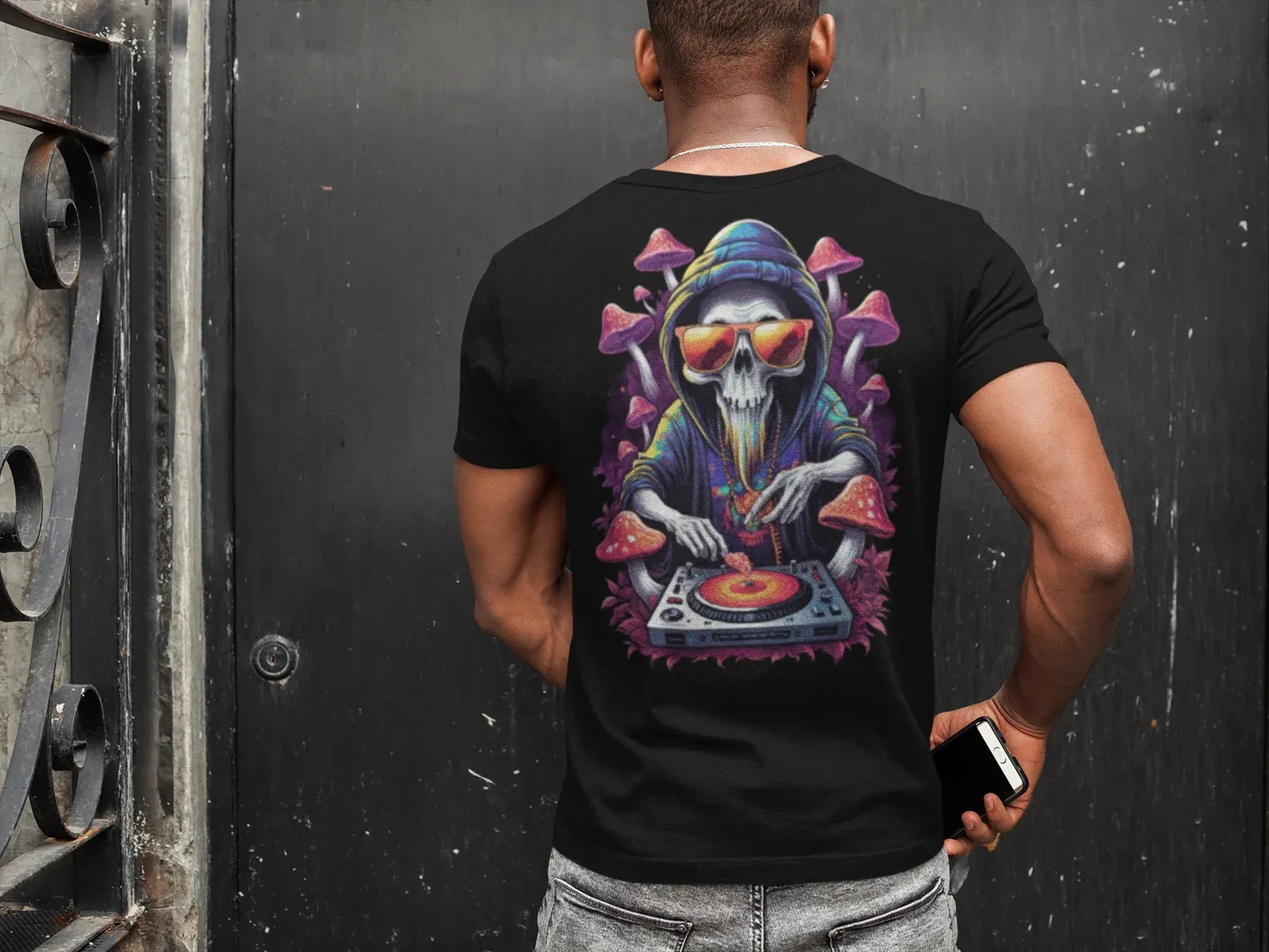 Techno T-Shirt | Psychedelic DJ Ghost