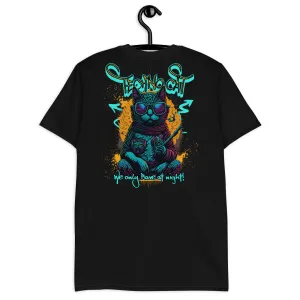 Techno T-Shirt | Rave Cat | We only Rave at Night