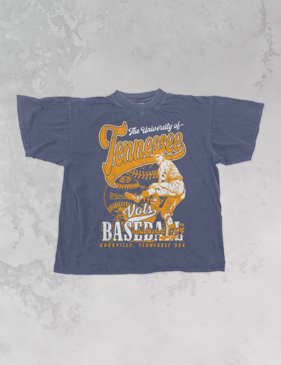 Tennessee Volunteers Baseball, Vintage Oversized TShirt