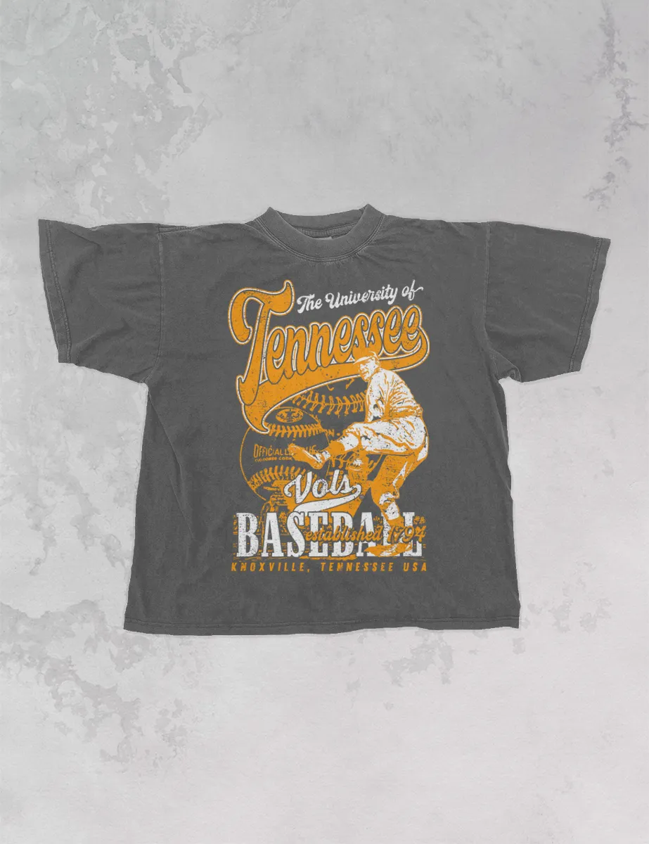 Tennessee Volunteers Baseball, Vintage Oversized TShirt