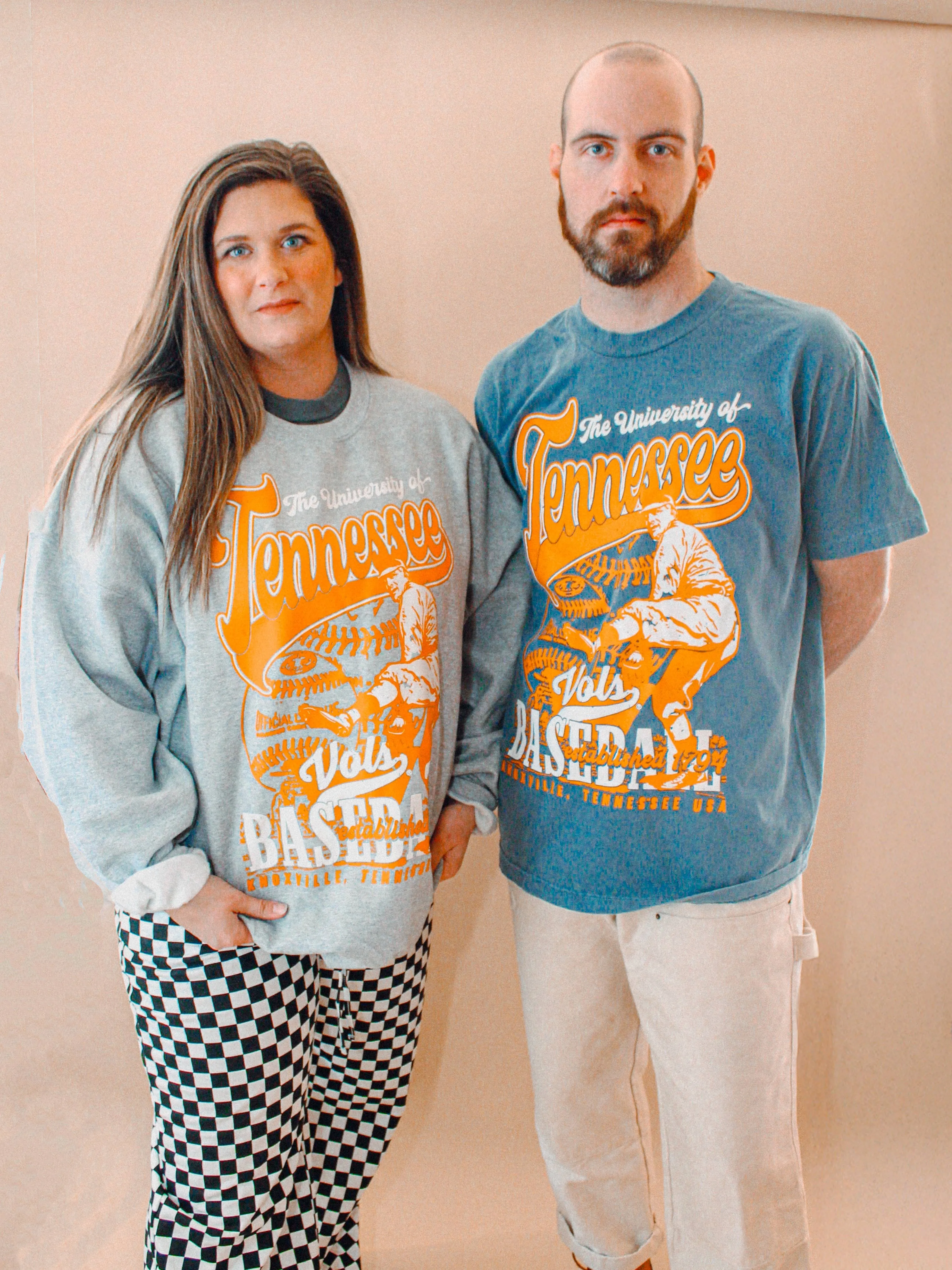 Tennessee Volunteers Baseball, Vintage Oversized TShirt