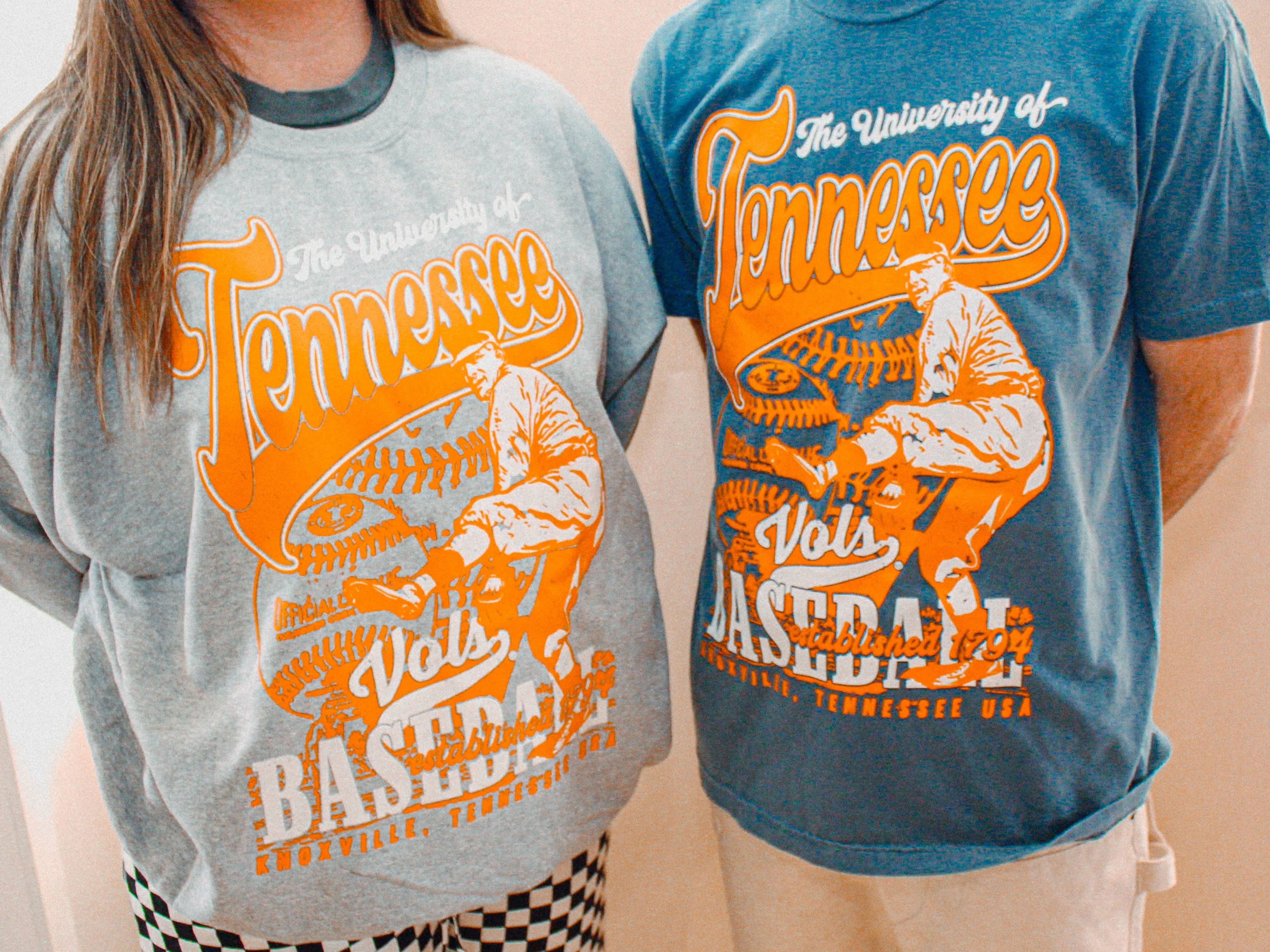 Tennessee Volunteers Baseball, Vintage Oversized TShirt