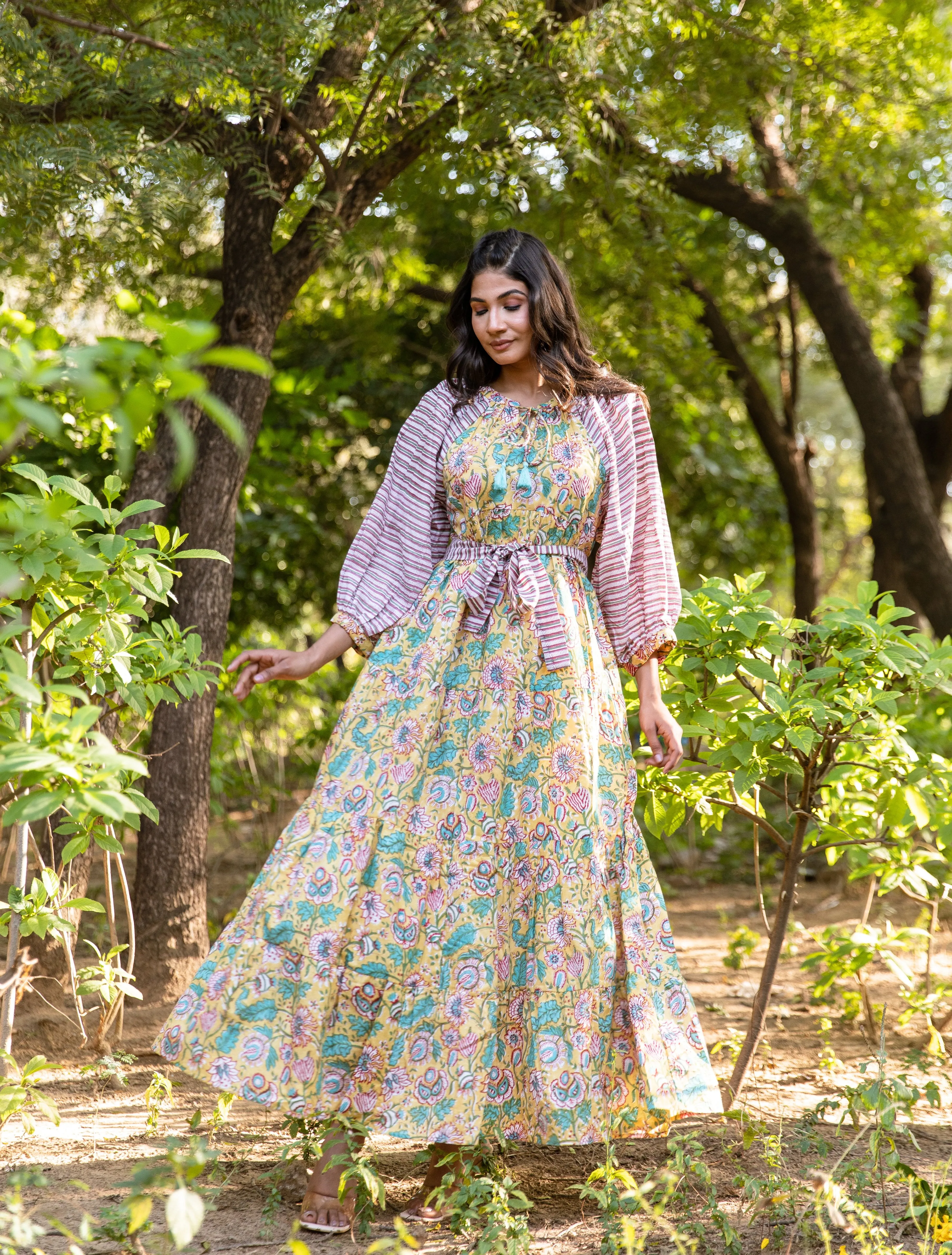 Teran Tier Ruffle Dress