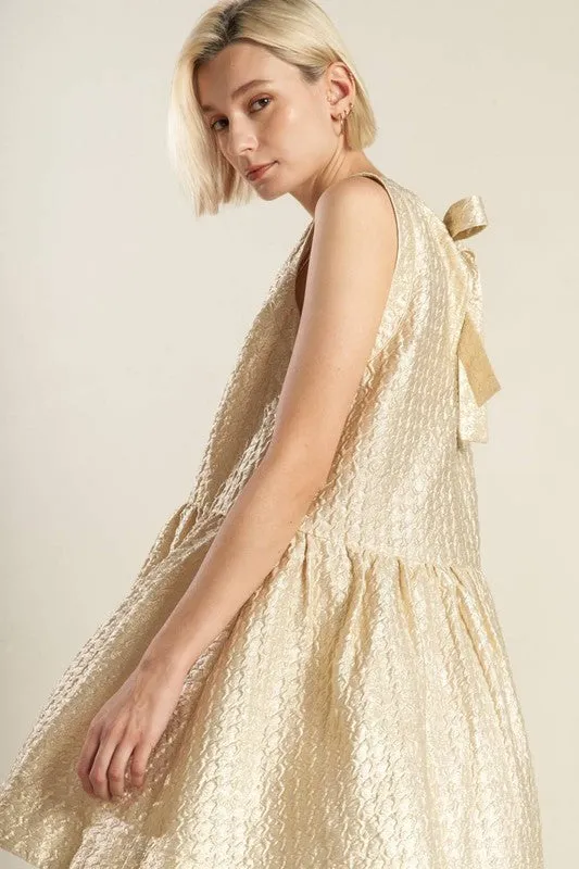 Textured Woven Mini Dress