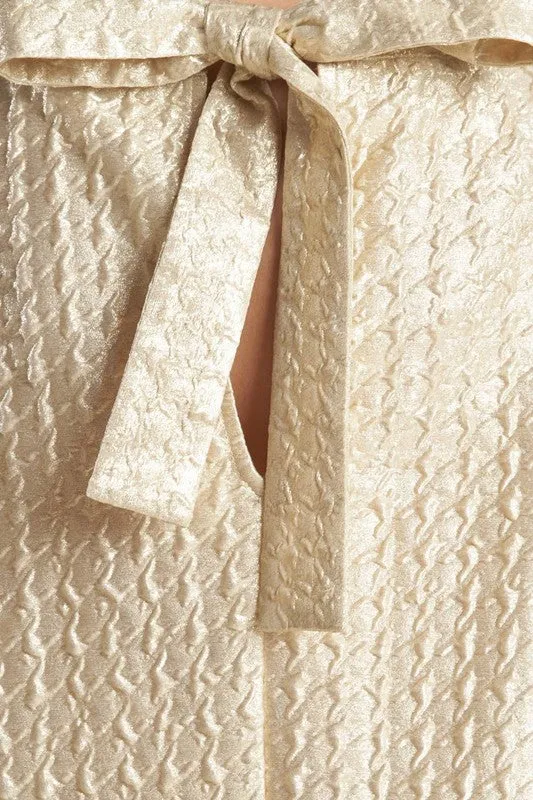 Textured Woven Mini Dress