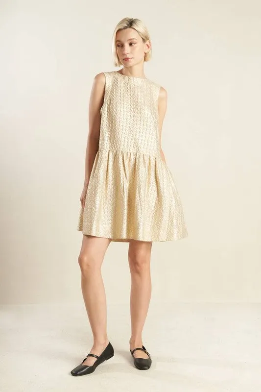 Textured Woven Mini Dress