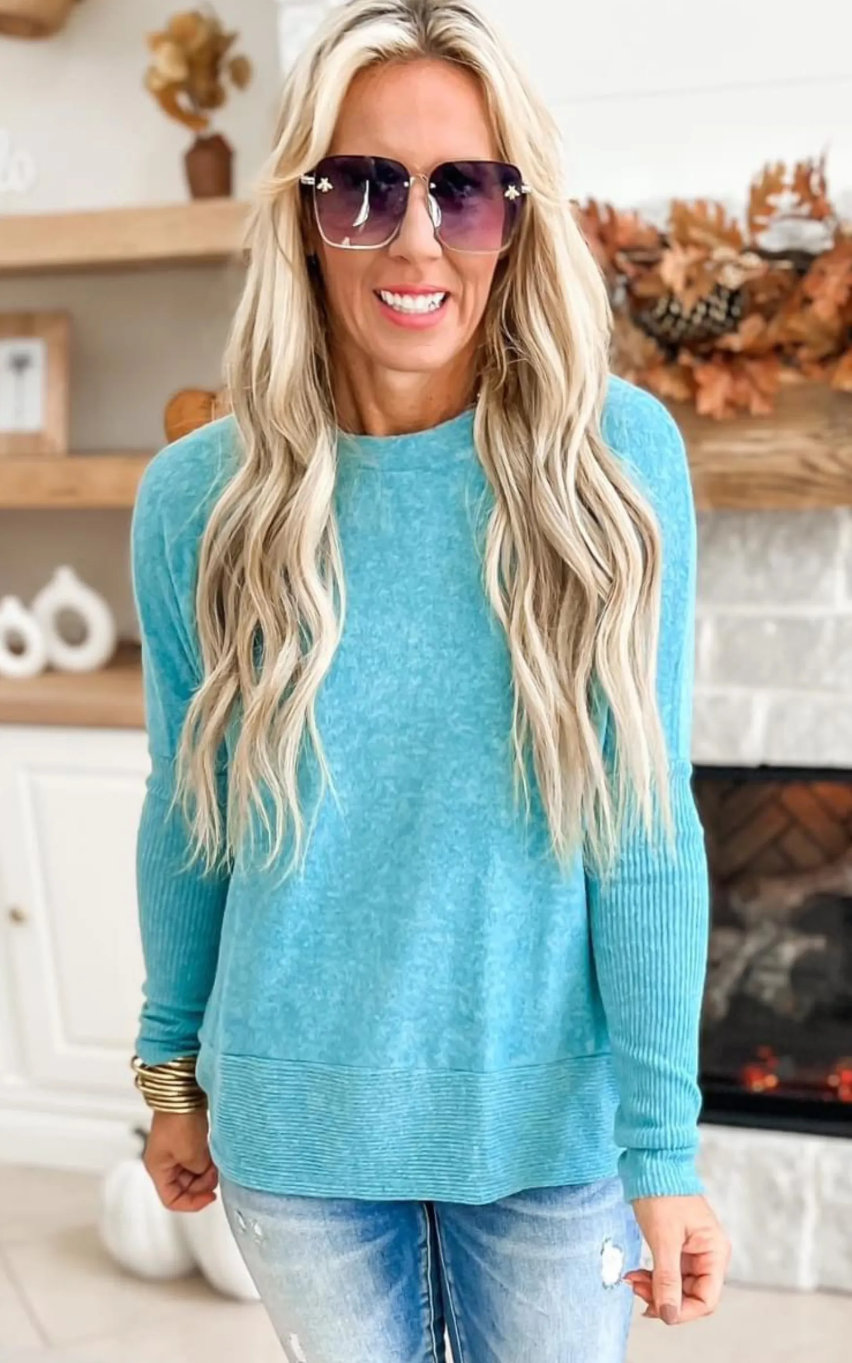 The Erica Brushed Melange Hacci Dolman Sweater - Final Sale