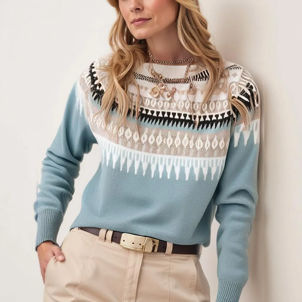 Theodia - Boho Knitted Sweater