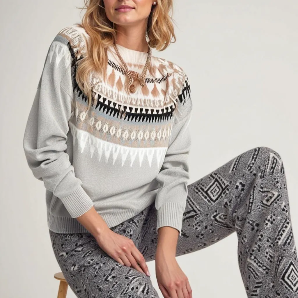 Theodia - Boho Knitted Sweater