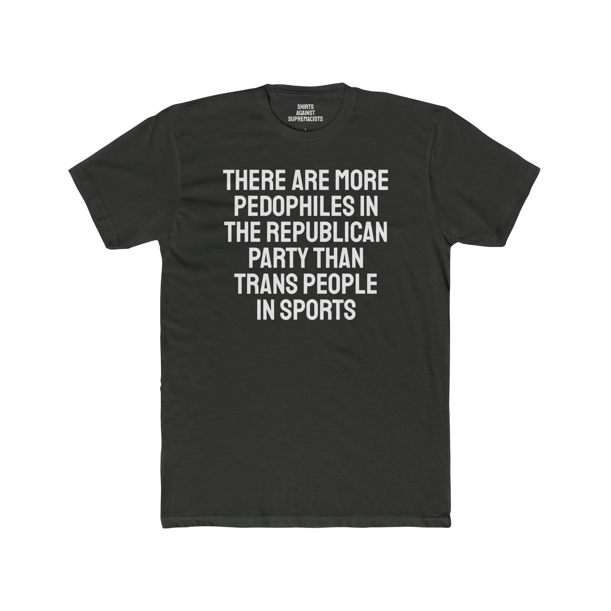 There Are More Pedophiles In The Republican Party Than Trans People In Sports - Unisex Cotton Crew Tee
