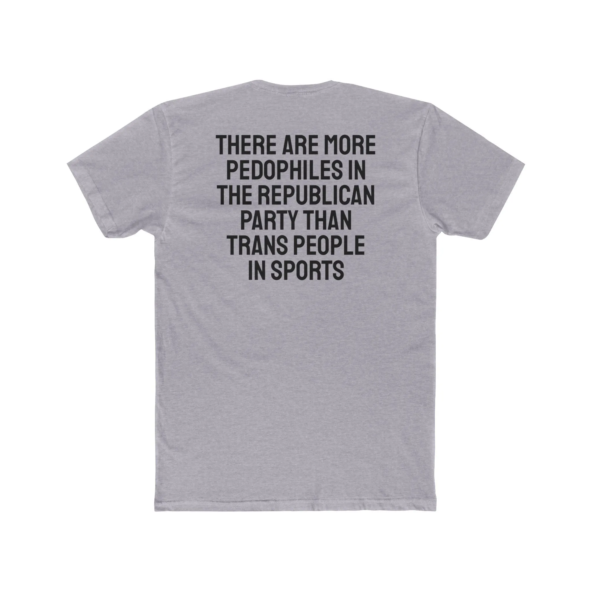 There Are More Pedophiles In The Republican Party Than Trans People In Sports - Unisex Cotton Crew Tee