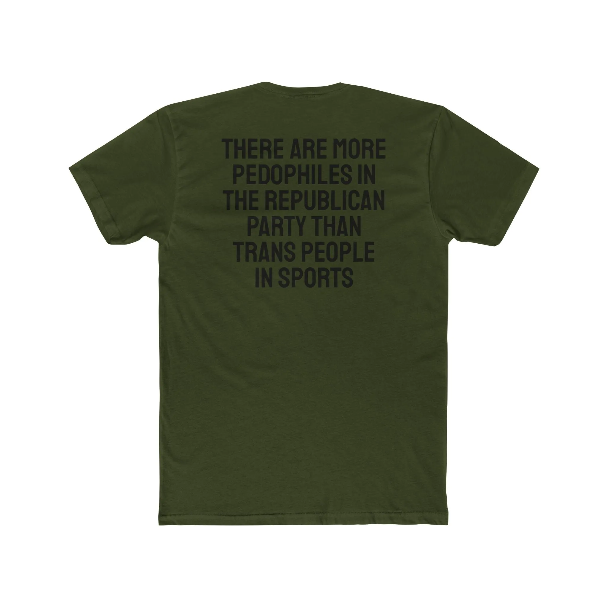 There Are More Pedophiles In The Republican Party Than Trans People In Sports - Unisex Cotton Crew Tee