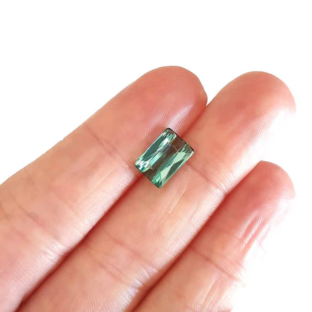 Tourmaline - Blue Green Octagonal Cut - 2.06ct